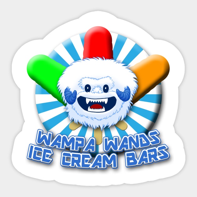 Wampa Wands Ice Cream Bars Sticker by CJROBBINS